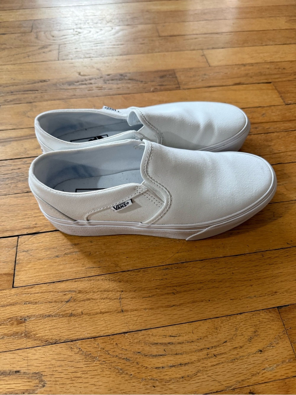 White Platform Vans